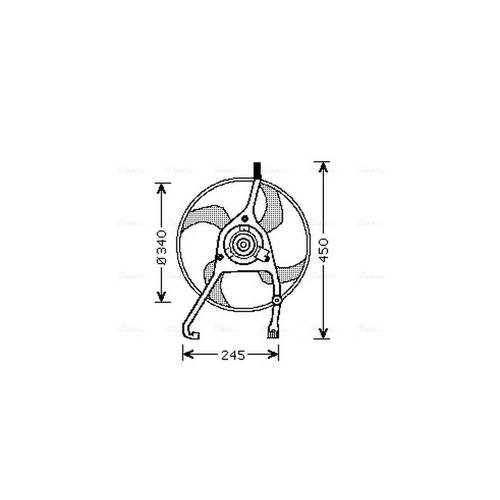 Radiator fan for citroen - citroen, c3