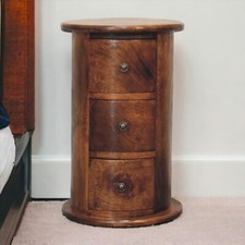 Vintage Solid Wood Cylinder