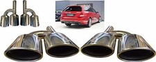 Quad Oval Chrome Exhaust Pipe