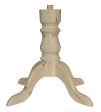 PEDESTAL TABLE COLUMN FOUR LEGS PINE 170mmØ * Total Height 696mm Ex 8" (A8CC 4)