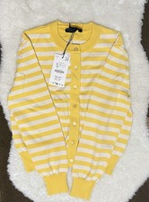 Zara STRIPED KNIT CARDIGAN UK