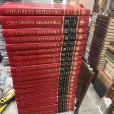 Vintage CHILDREN'S BRITANNICA Encyclopedia Set Complete 20 Volume Hardcover 1992