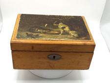 Old Wooden Sewing Box W