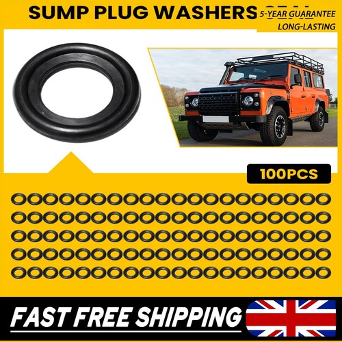 Sump plug washers seal - plug, black