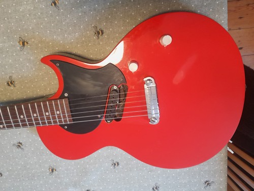 Red vintage zip les paul - red,