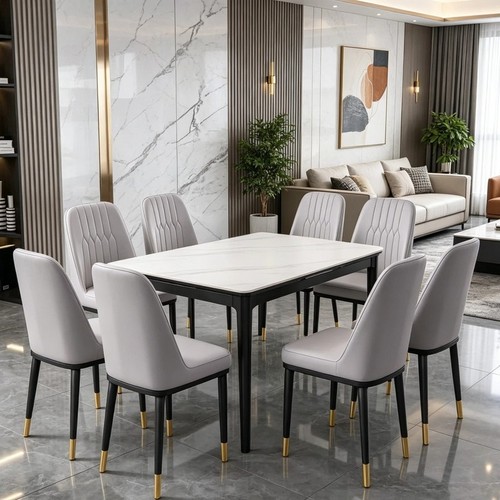 Dining chairs set faux - 2,