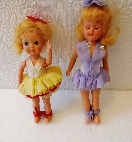 Two small vintage toy blonde - vintage,