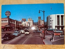 Los Angeles,CA Sunset and Vine NBC, ABC, Brown Derby, Vintage Cars, Miller Beer