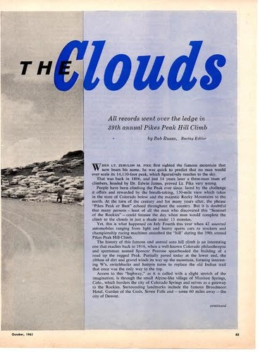 1961 pikes peak hill - climb, ~