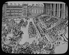Magic Lantern Slide DIAMOND JUBILEE C1898 ILLUSTRATION LONDON NEWSPAPER
