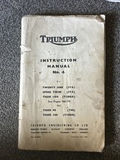 Triumph Instruction Manual No