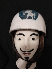 Vintage Trackstar by Aviakit TT Racing Helmet Pudding Basin Ton up boy Greaser