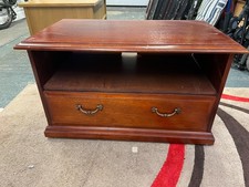 Mahogany TV cabinet with drop down door