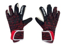 Sondico Aero Lite Mens Goalkeeper Gloves Size 8, Black, Red, New