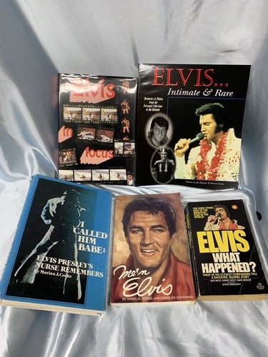 Five rare elvis presley books - elvis,