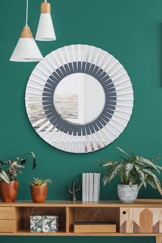 Large mirror morello round - large,