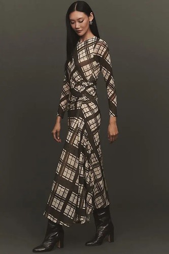 Nwt anthropologie brown plaid - nwt,