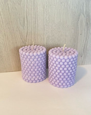 Set bubble pillar candles - of, 2