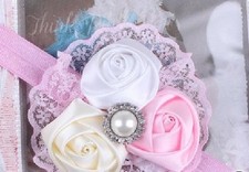Headband with flowers roses