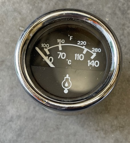 Vintage car temperature - , gauge