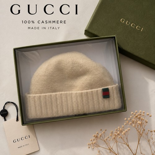 Gucci 100 cashmere beanie - 100%,
