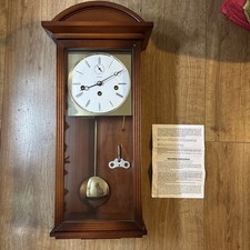 Kieninger Antique Wall Clock Westminster Chimes, Solid Wood