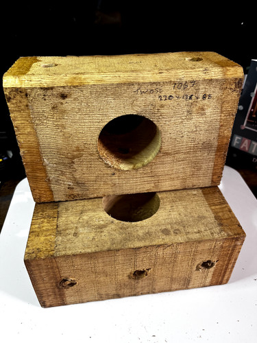 Oak wooden roller blocks - oak,