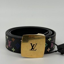 Louis Vuitton Takashi Murakami Black Belt Size 32