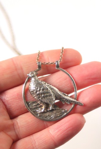 Vintage sterling silver grouse - sterling,