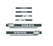 Decal Sticker Set Volvo A20C ADT Dump truck Decal Set