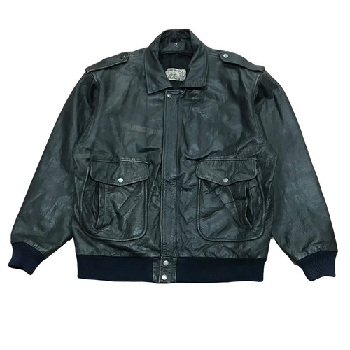 Leather flight jacket men - flight,