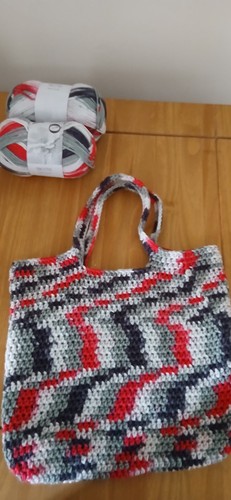 Handmade crochet tote bag - tote,