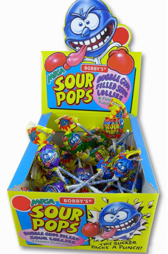 Bobby mega sour - bobby's, lollipops