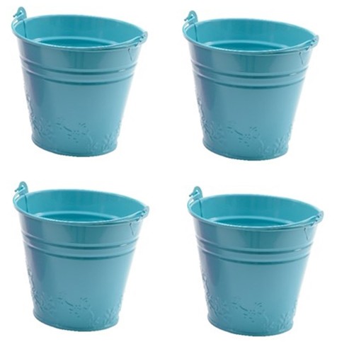 Kids metal bucket - metal, planter