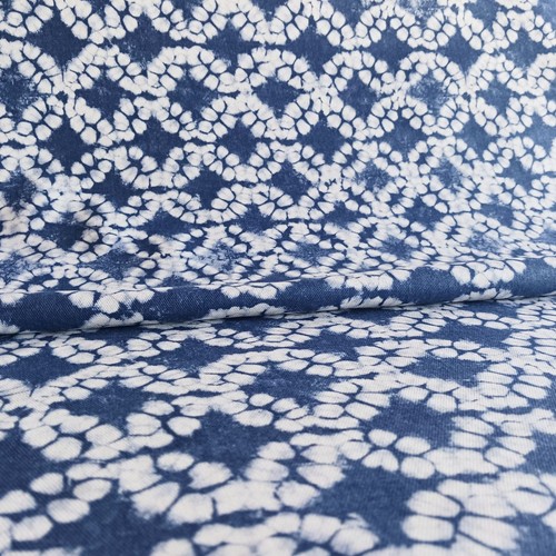 Indigo batik cotton - cotton, by