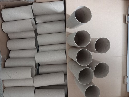Empty toilet loo paper - empty,