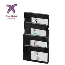 4 Ink Cartridge 711 Fits for