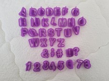 Fondant Icing Letter and Number Cutters