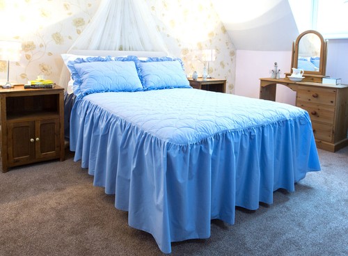 Fitted quilted bedspread set - fitted,