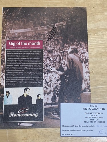 Magazine advert signed manic - ,