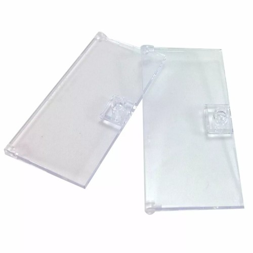 Lego trans clear door 1 - trans-clear, x