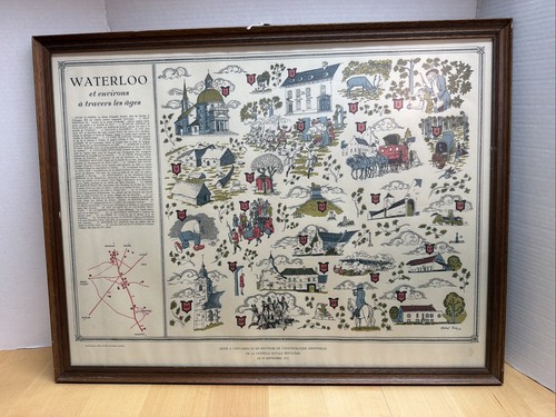 Waterloo map napoleon repro - waterloo,