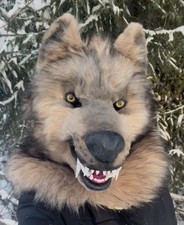 Handmade Realistic Wolf Mask