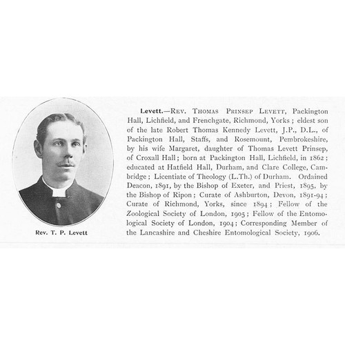 Rev thomas prinsep levett - thomas,