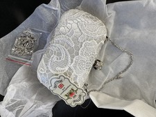 Skull lace ivory embellished