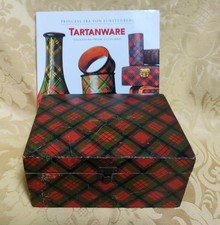 Antique Mauchline Tartanware Treen Sycamore Box