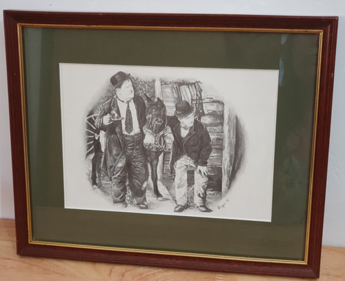Vintage laurel hardy framed - vintage,