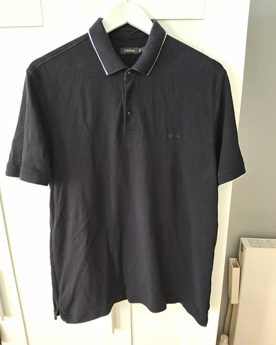 Zegna men black - men's, cotton