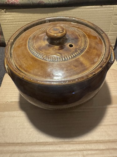 Stoneware vintage cassarole - stoneware,