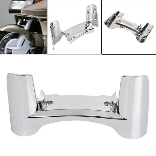 Chrome front fork bridge - front,
